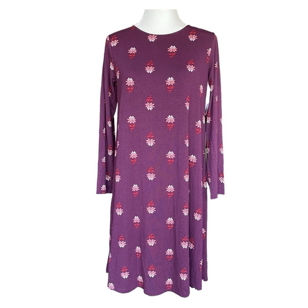 NEW Old Navy Burgundy Floral Tunic Dress US M